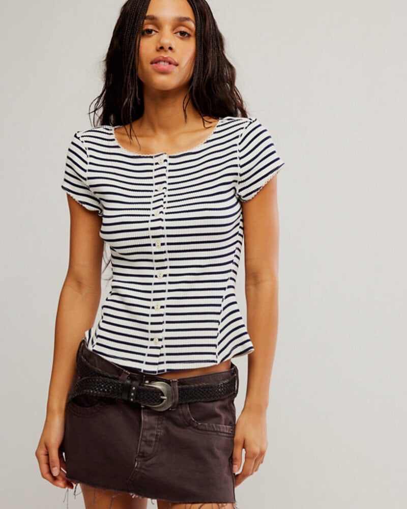 Free People Most Wanted Cardi | Black Stripe