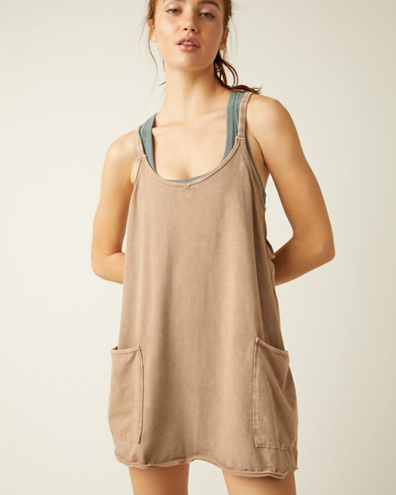 Free People Hot Shot Mini Dress | Mocha