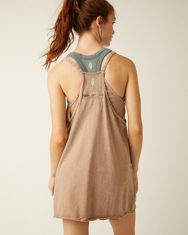 Free People Hot Shot Mini Dress | Mocha