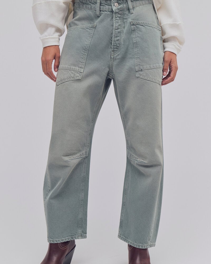 Free People Minimalist Moxie Barrel Jeans | Aloe