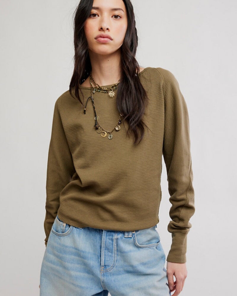 Free People Jess Long Sleeve | Olive