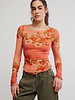 Free People Lilly Printed Long Sleeve