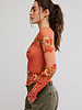 Free People Lilly Printed Long Sleeve