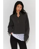 Free People Celeste Quarter Zip | Black