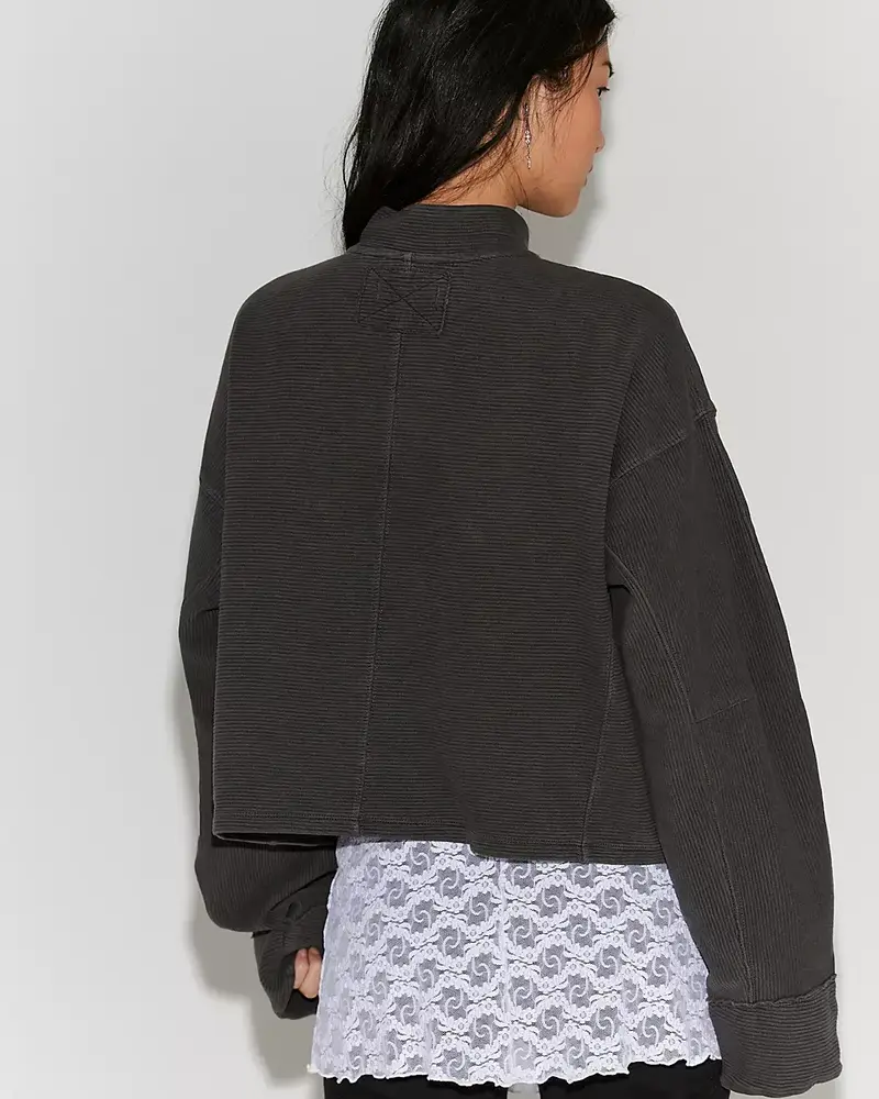Free People Celeste Quarter Zip | Black