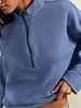 Free People Celeste Quarter Zip | Blue