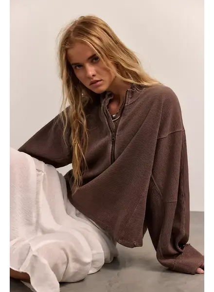 Free People Celeste Quarter Zip | Moch