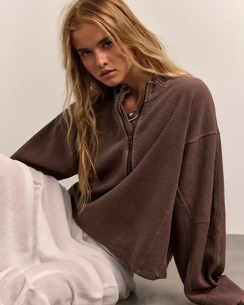 Free People Celeste Quarter Zip | Moch