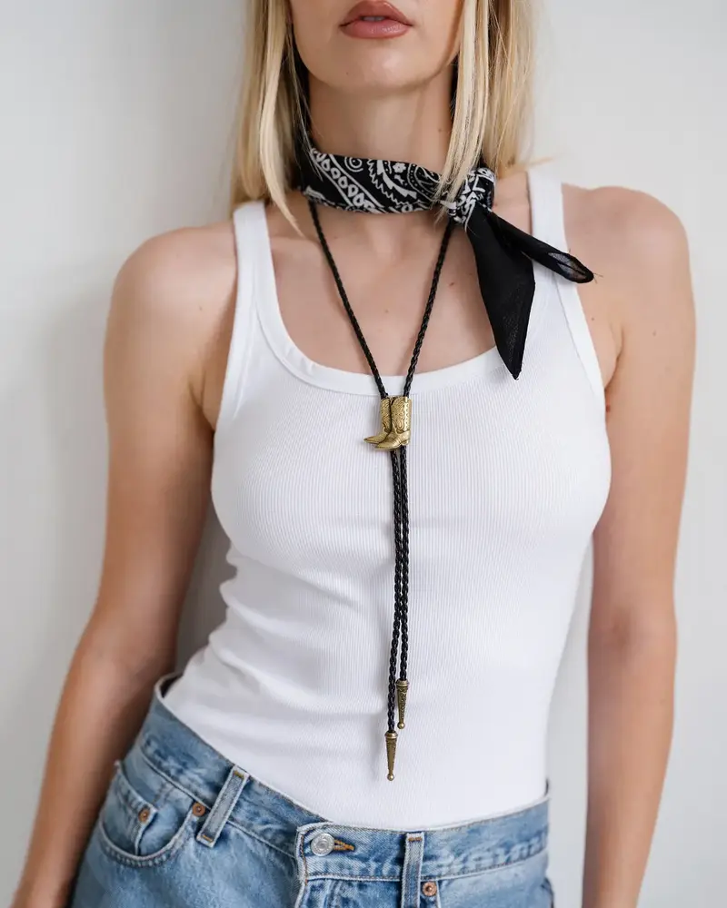 Boots Bolo Tie