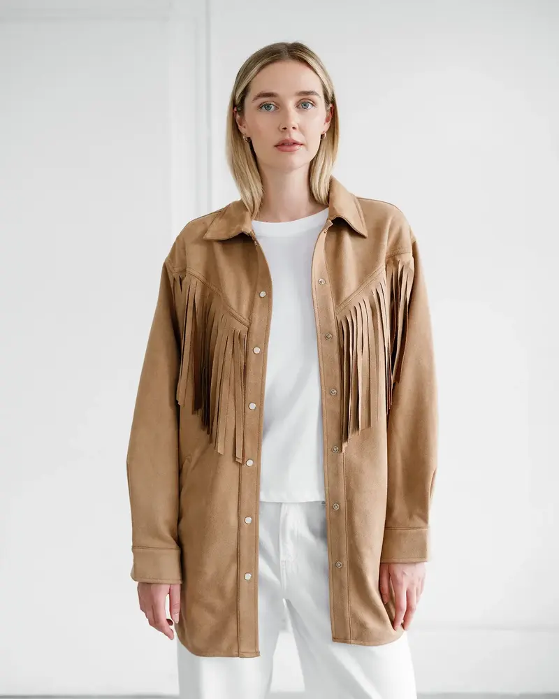 Fringe Jacket | Camel