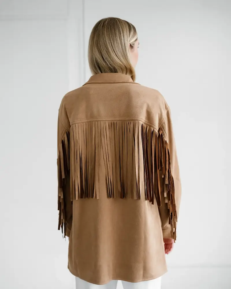 Fringe Jacket | Camel