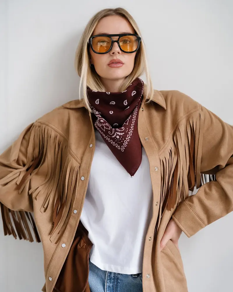 Fringe Jacket | Camel