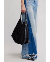 Free People Suzie Suede Slouch Tote | Black