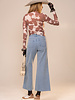 Cow Print Mesh Top