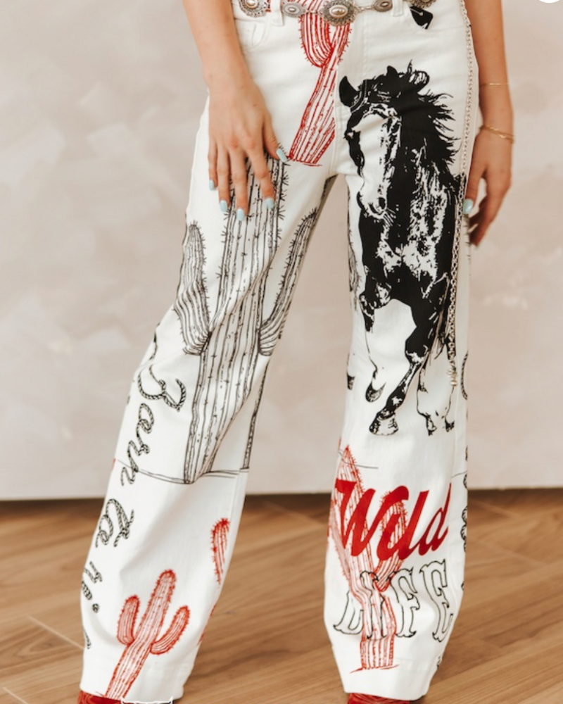 Running Wild Wide Leg Jean