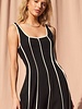 Amber Linen Blend Dress | Black
