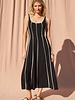 Amber Linen Blend Dress | Black