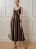 Amber Linen Blend Dress | Brown