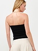 Leah Strapless Ruched Top | Black