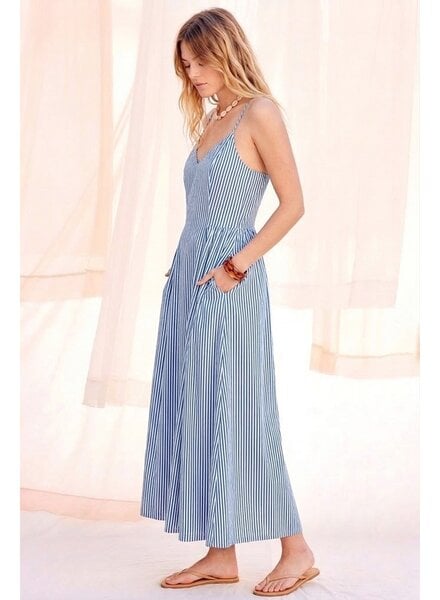 Ladiah Striped Maxi Dress | Blue