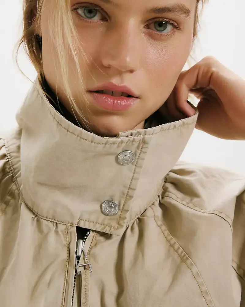 Free People Chelsea Funnel-Neck Jacket