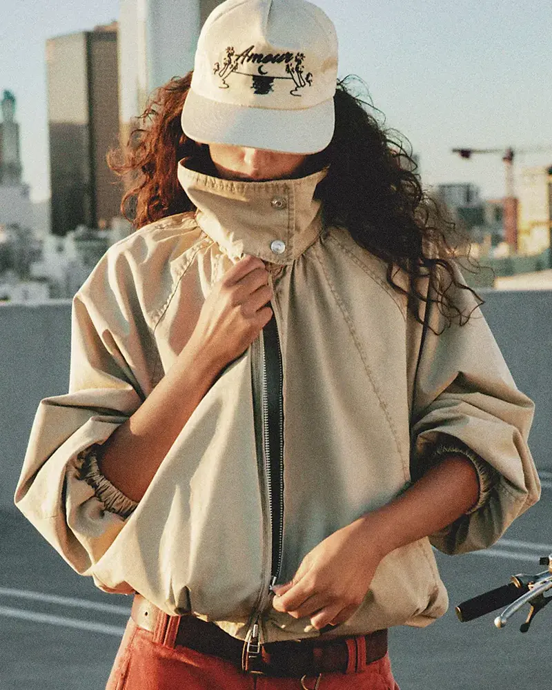 Free People Chelsea Funnel-Neck Jacket