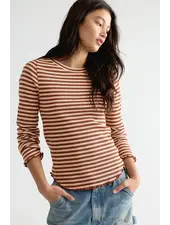 Free People Easy Does It Striped Tee | Brown