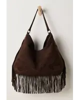 Free People Finn Fringe Shoulder Bag | Espresso