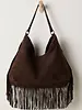 Free People Finn Fringe Shoulder Bag | Espresso