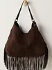 Free People Finn Fringe Shoulder Bag | Espresso