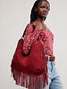 Free People Finn Fringe Shoulder Bag | Merlot
