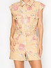 Yolanda Floral Denim Romper