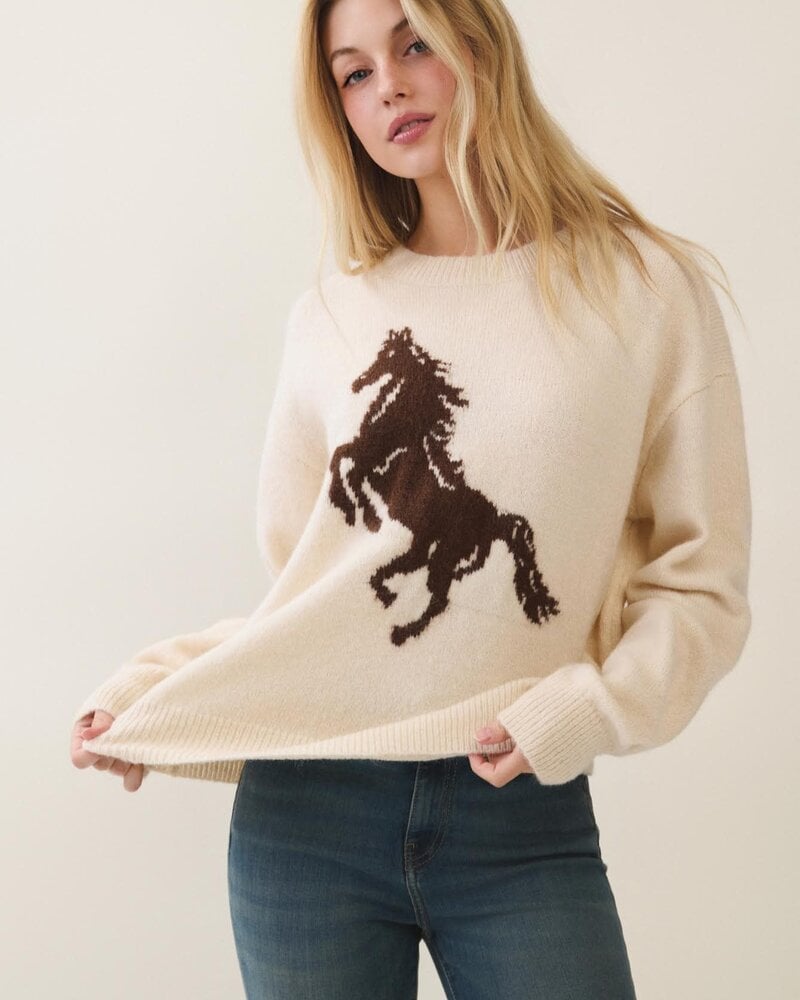 Janice Horse Sweater