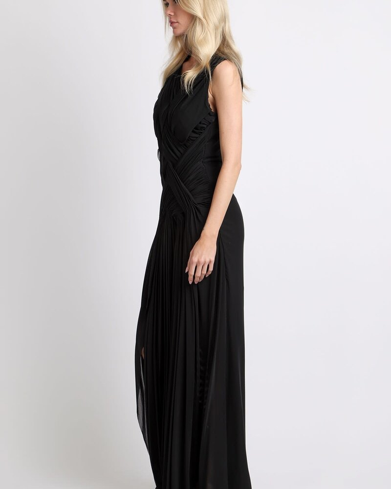 Century Crisscross Maxi Slip Dress