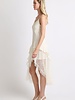 Shakiera Asymmetrical Midi Slip Dress | Ivory