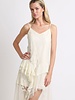 Shakiera Asymmetrical Midi Slip Dress | Ivory