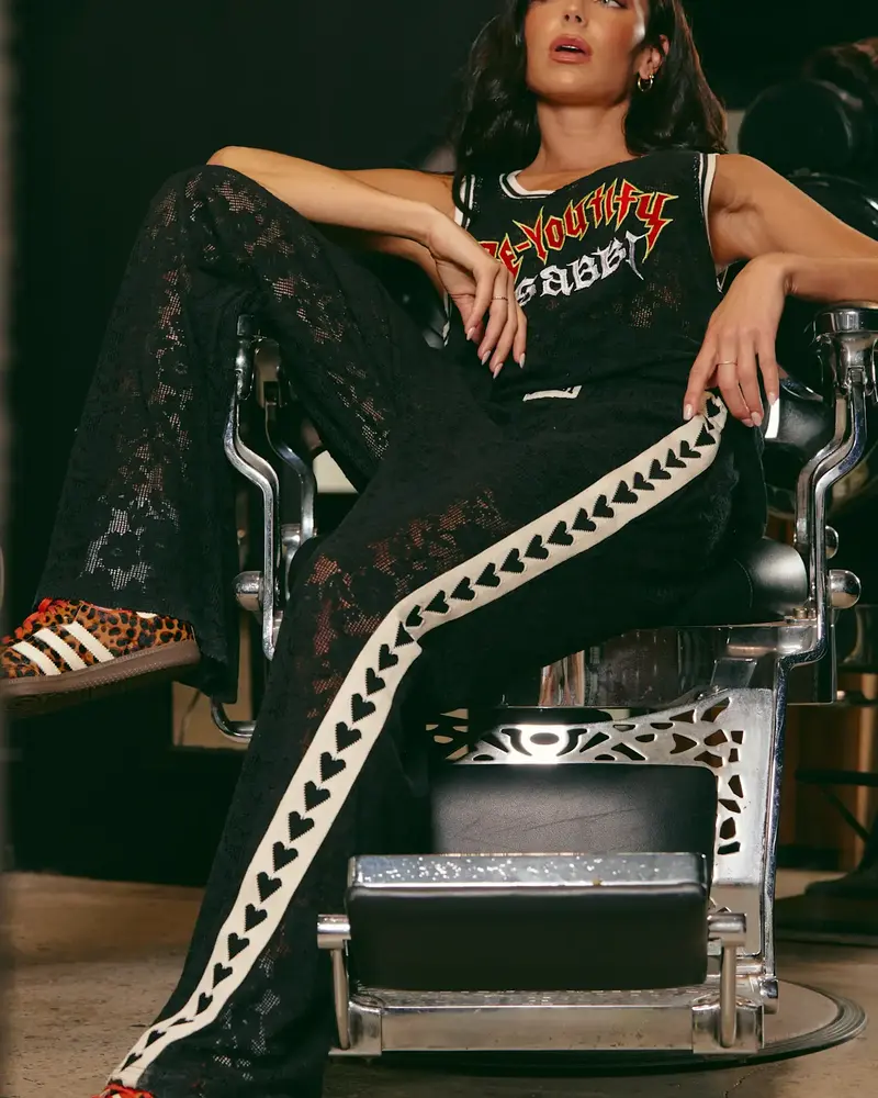 Sabbi The Raving Hearts Pants Lace | Black