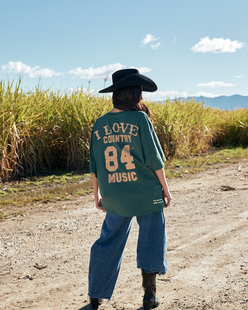 Sabbi I Love Country Music Tee | Green