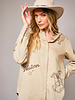 Western Embroidered Snap Button Shirt | Taupe