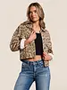 Studded Cheetah Denim Jacket