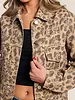 Studded Cheetah Denim Jacket