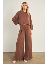 Cellie Wide Leg Sweat Pant