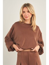 Cellie Cropped Crewneck Sweatshirt
