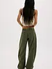 Free People Spotlight Washed Barrel Chino Trousers | Olive