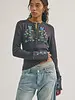 Free People Fleur Embroidered Cuff Henley