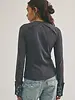 Free People Fleur Embroidered Cuff Henley