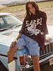 Sabbi Rhinestone Tee Chocolate Tee