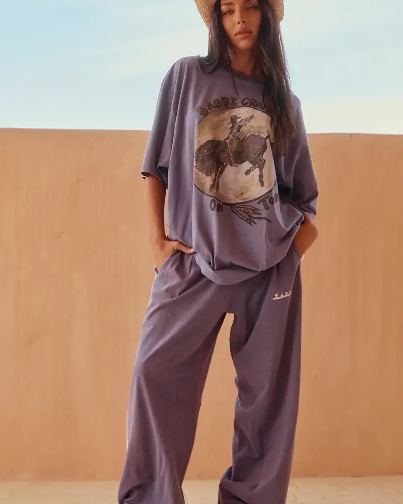 Sabbi Crazy Horse Tee Dusty | Lavender