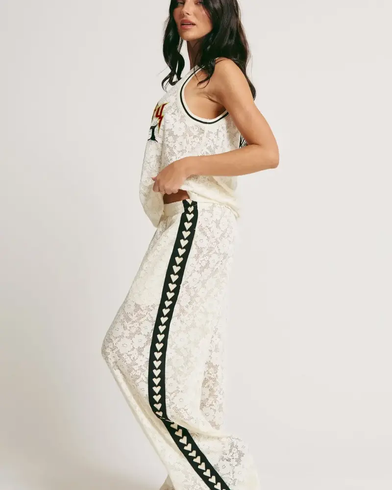 Sabbi The Raving Hearts Pants Lace | White