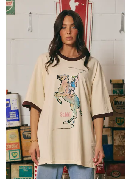 Sabbi Yeehaw Tee |  Cream